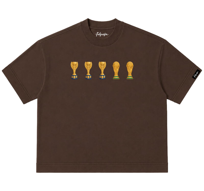 Camiseta Oversized - O Brasil é Penta