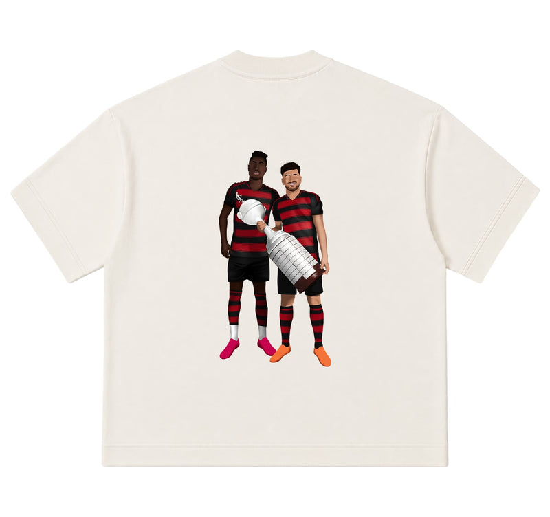 Camiseta Oversized - América Rubro-Negra - Costas
