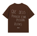 Camiseta Oversized - Que Deus Perdoe...